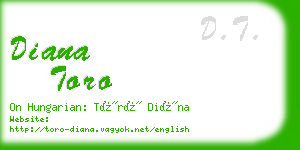 diana toro business card
